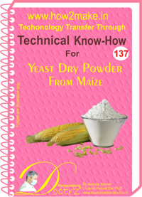 E Books Yeast Dry Powder From Maize Technical Know-How Report