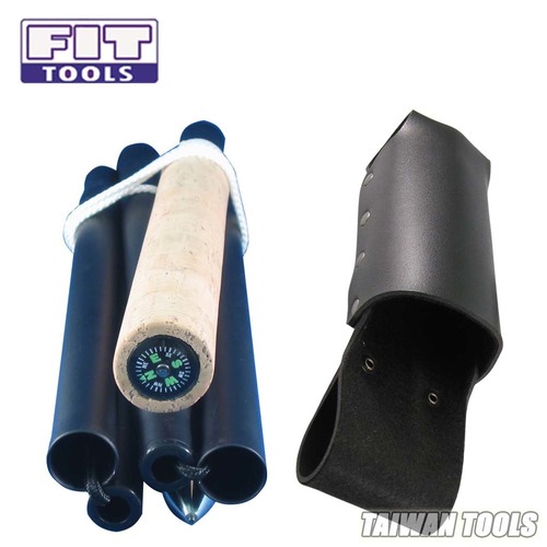 FIT TOOLS 52 inch 6 sections Folding Wade Staff Rod with Compass