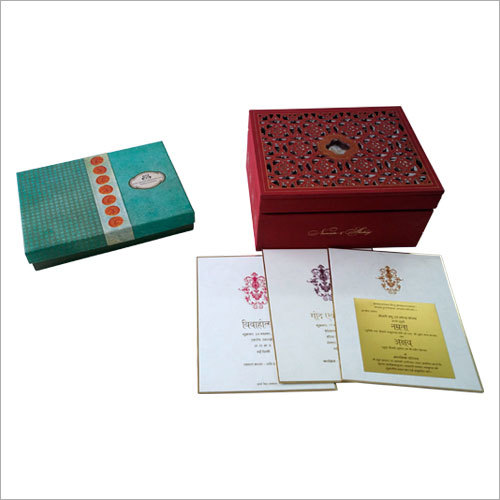 Paper Customized Wedding Card Packaging Boxes