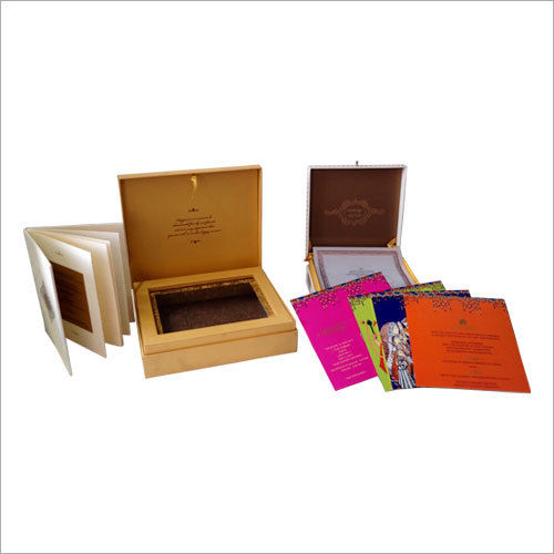 Paper Designer Wedding Card Packaging Boxes