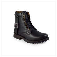 Men High Ankle Black Boot