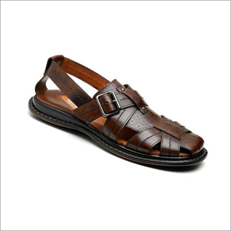 Brown Men Leather Sandals