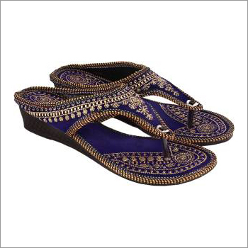 Brown Rajasthani Ladies Slippers