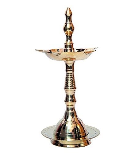 Inspiration World Original Brass Kerala Deep Oil Lamp