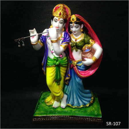 Marble Radha Krishna Statue