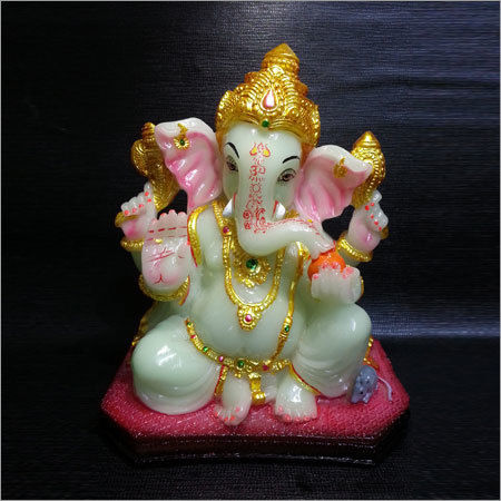 Decoration 8 Inches Nagar Ganesh  Statue