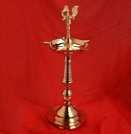 Golden Brass Frestol Fancy Kerala Deep Jyot