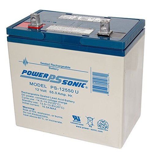 Powersonic 12V, 55AH Sealed Lead Acid Battery