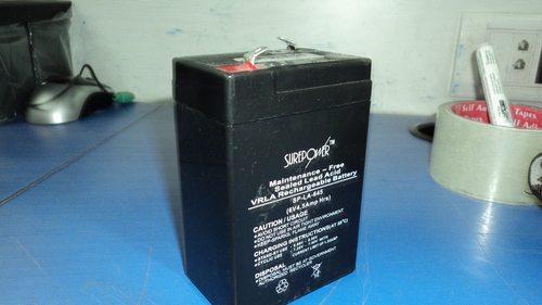 Surepower 6V, 4.5AH Sealed Lead Acid Battery