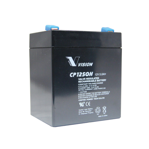 Vision 12V, 5AH Sealed Lead Acid Battery, CP-1250H