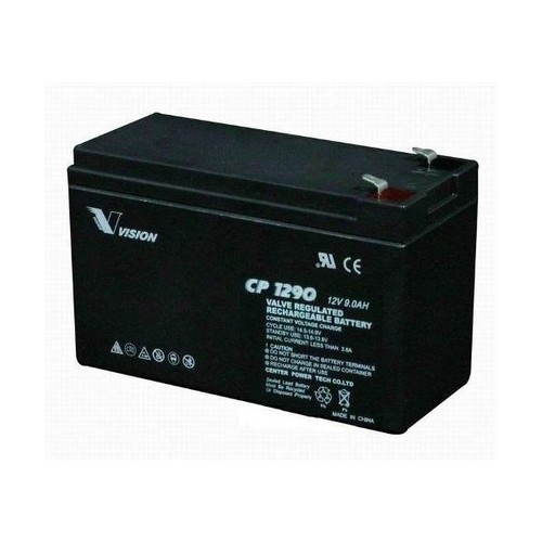 Vision 12V, 9AH Sealed Lead Acid Battery, CP-1290