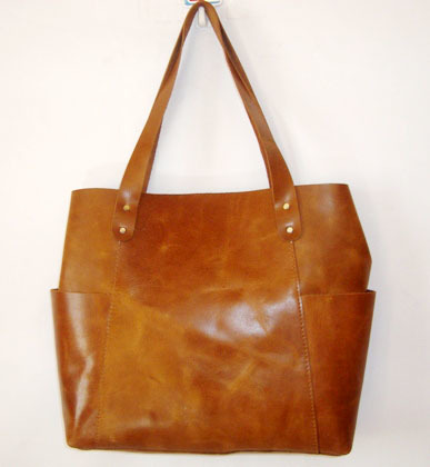 Brown Leather Tote Shoulder Hobo Bag