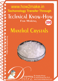 E Books Manthol Crystals Technical Know-How Report