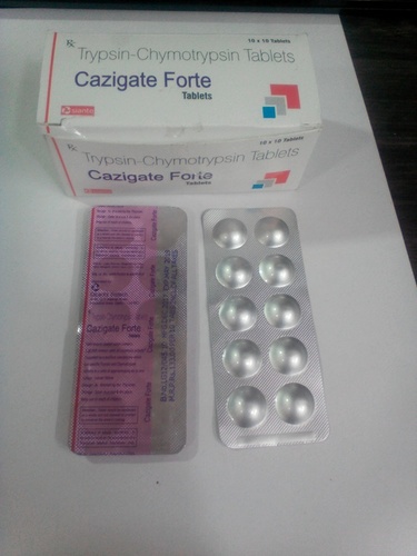 Trypsin Chymotrypsin 1 Lac Units Of Enzymatic Activity Application: Hospital