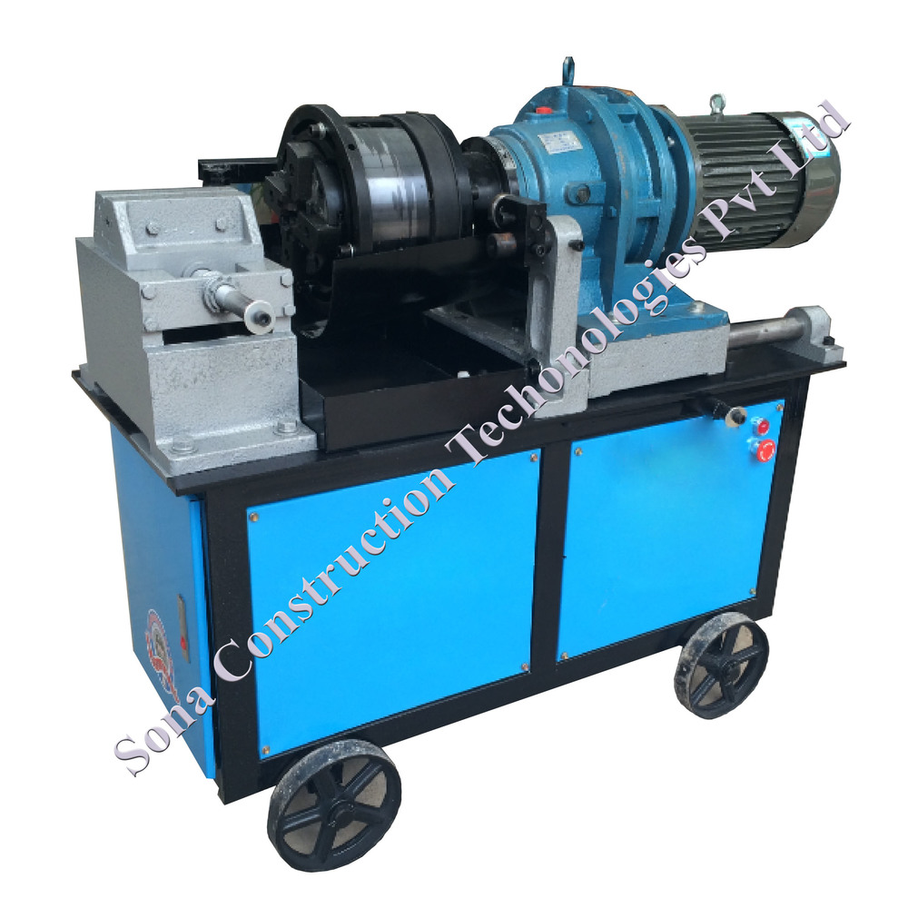 Yellow Rebar Threading Machine