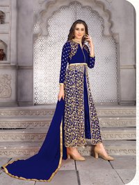 Designer Long Embroidery Work Salwar Suits Designer Long Embroidery Work Salwar Suits