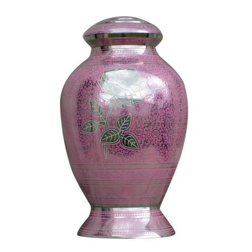 Brass Classic Urn - 11 Inch Size, 2.300 Kg Volume | Enamel Finish, Engraved Indian Style