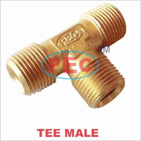 Brass Olive Tee Male Brass Olive Tee Male
