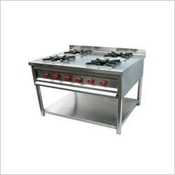 Four Burner Range - Stainless Steel, 760x450x100 mm, Silver | Fully Automatic, 500 Litre Capacity, 220 Volt, Electric Power