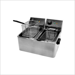 Table Top Deep Fat Fryer - Stainless Steel, 490x305x460 mm, Silver | Fully Automatic, 500 Litre Capacity, 220 Volt, 350-375Â°F Temperature Range