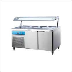 Cold Bain Marie - Stainless Steel, 500 Litre Capacity | Fully Automatic, Silver Finish, 12 Months Warranty