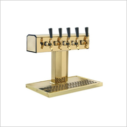 Beer Dispenser System - Stainless Steel Large Size Golden Color - Modern Rectangular Design Weighs 1.6 kg