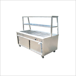 Bain Marie With Over Head Shelf