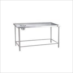 Garbage Chute Table - Stainless Steel, 21 x 18 Inch, Silver | Manual Control, 12-Month Warranty, 10 Kilograms