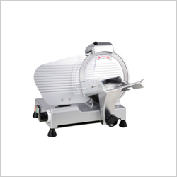 Meat Slicer - Stainless Steel, 200mm to 400mm Cutting Range | Fully Automatic, 500 Litre Capacity, 220 Volt Electric Power, Silver Finish, 100-150 kg Weight