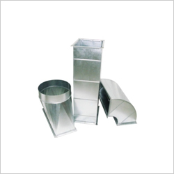 Exhaust Ducting - Aluminum, 50x125 MM, Silver | Wall Mount Ventilation for Commercial Use