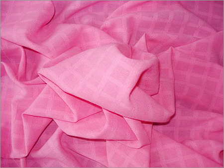 False Twist Side Stretch Flower Grid Fabrics