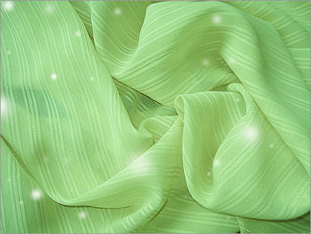 Silver Satin Stripe Jacquard Plaid Chiffon Fabric