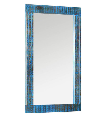 Venus Mirror Frame 47" In Blue Finish No Assembly Required