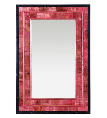 Venus Mirror Frame 44" In Red Finish No Assembly Required