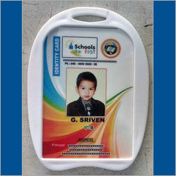 GIDS - PVC One & Two Side Sticky ID Card Holder Model GIDS-006 | Vertical 48x72 mm, Available in White and Black, Custom Colors on Order