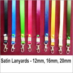 Satin Lanyards - Satin Material, 16 mm Size, Available in 9 Colors | Ideal for Office Use, Equipped with Durable Dog Hook