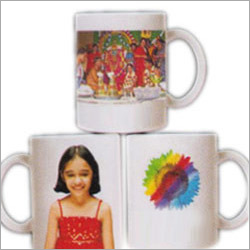 Mug Printing Services - Ceramic Material, White Color with Multicolor Printing | Customized Design Options Available