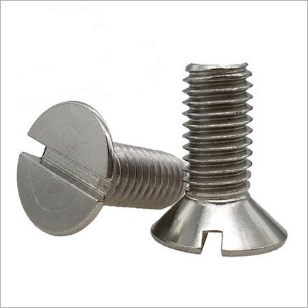 SS CSK Slotted Head Machine Screw