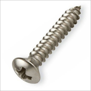 SS Cross Recessed Raised Countersunk Tapping Screw
