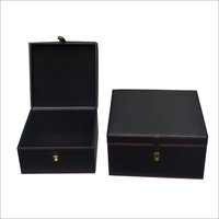 Black Handmade Leather Box