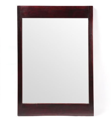 Venus Mirror Frame - Solid Wood, 37 x 25.7 x 1.5 Inch , Mahogany Finish, No Assembly Required, Ideal for Bedroom