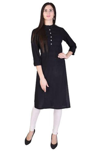 Black Cotton Kurti