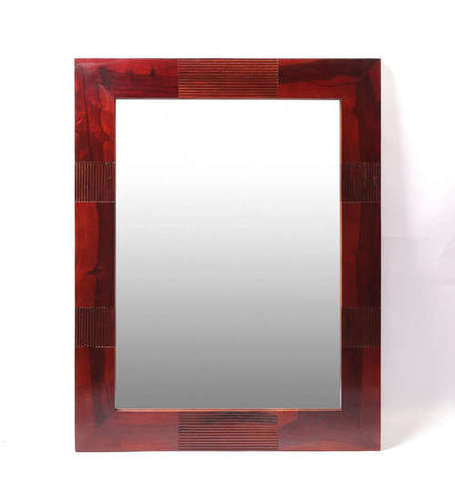 Handmade Venus Mirror Frame 39.5" Mahogany Finish
