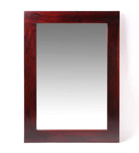 Venus Mirror Frame - Solid Wood, 58x34x1.5 Inch, Honey Finish | No Assembly Required, Ideal for Bedroom
