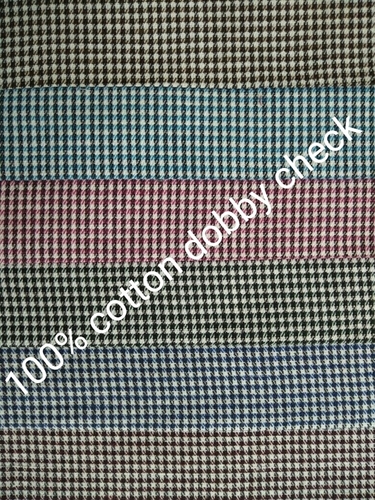 shirting Cotton Dobby Check Fabric 58'