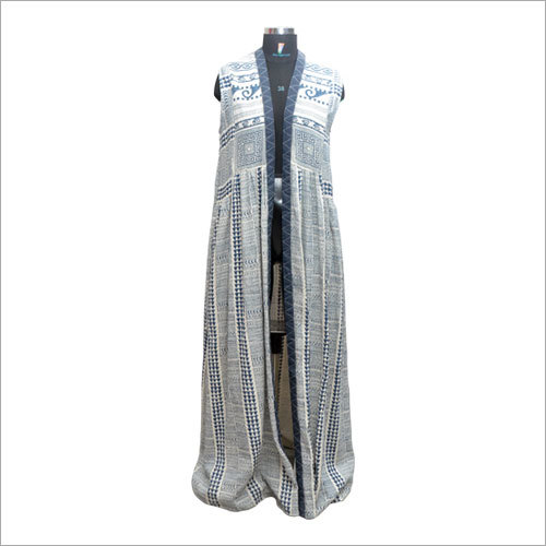 Ladies Customized Long Sleeveless Cardigan