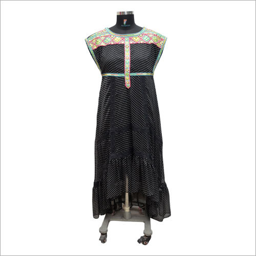 Ladies Customized Printed Long Dress