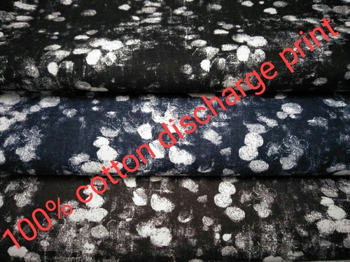 Shirting Discharge Printed Fabric 58'