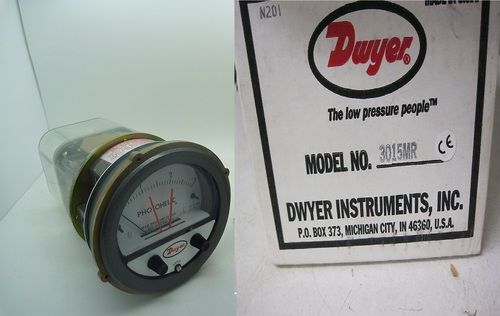 Dwyer 3015MRS Photohelic,Switch/Gauge 0 to 15 in W.C