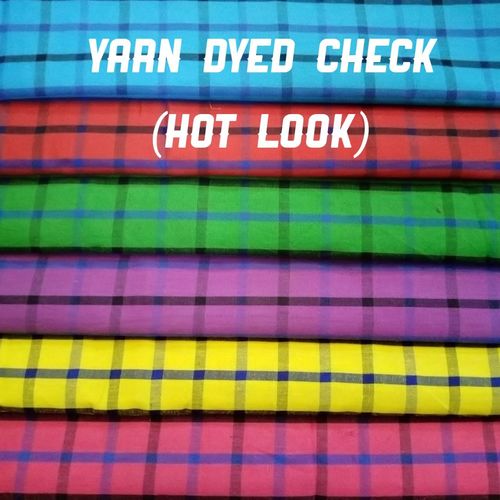 Shirting  Yarn Dyed Check  Fabric (Hot-Look) 58'
